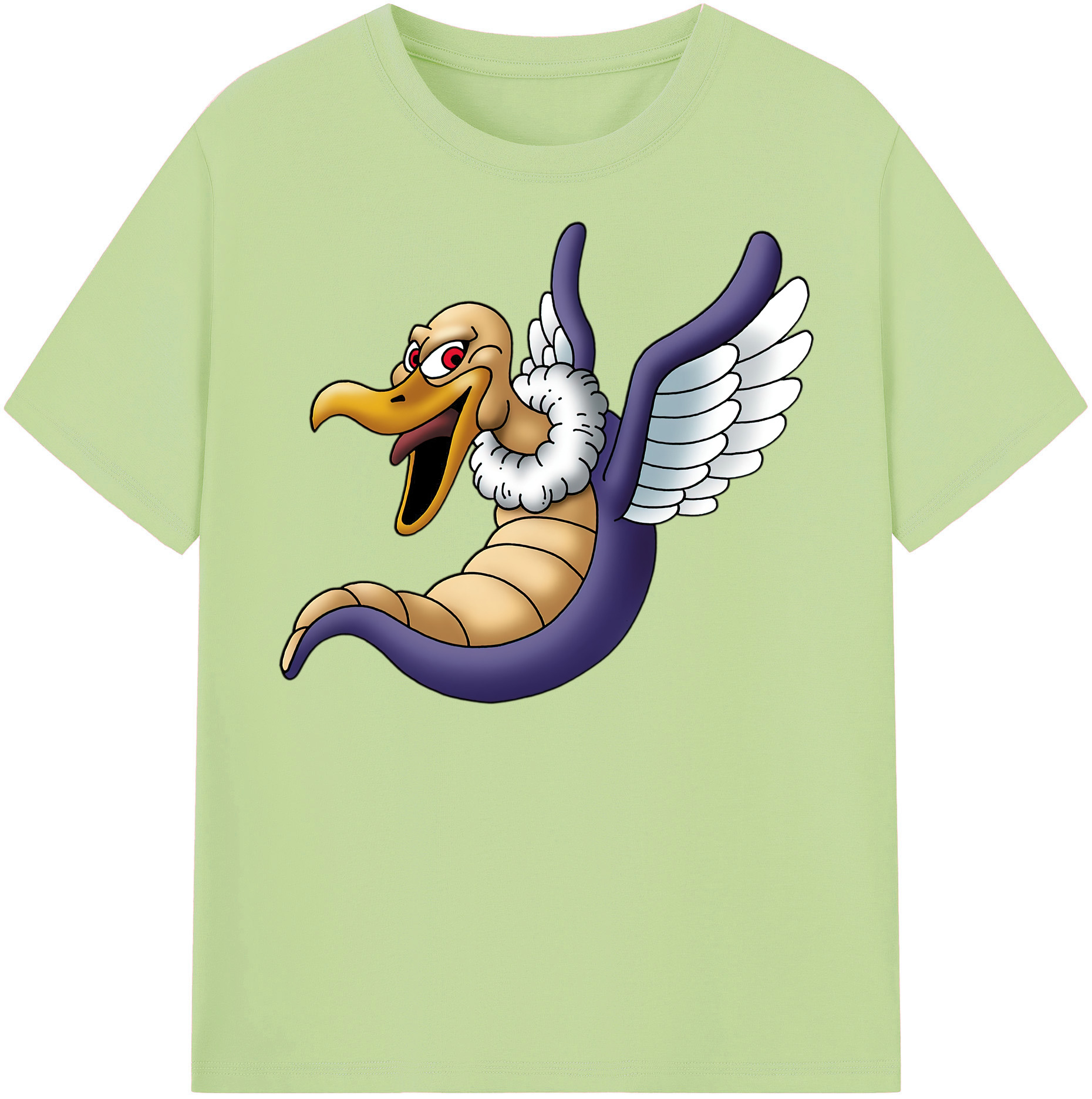 （画像用） ドラゴンクエスト Doragon Kuesuto Dragon Quest 綿100％半袖Tシャツ（フロントプリント）